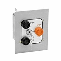 Exterior Three Button With Lockout Flush Mount Control Station