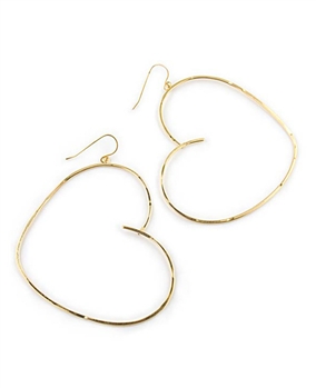 Large Gold Hoop Earrings by Eloise Fiorentino