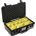 Pelican 1525AirWD Carry-On Case (Black, with Dividers) 