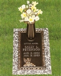 Ledger Infant Bronze Grave Marker