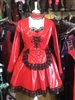 MISFITZ RED PVC FRILLY MAIDS OUTFIT