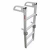 Extreme Max 3005.4089 Aluminum 4-Step Compact Folding Pontoon Boarding Ladder