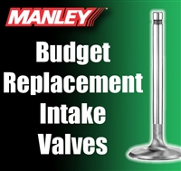 10476-1  1.940" X 4.880" Intake Manley Budget Replacement Valves Fits: SB Chevy 11/32"