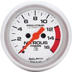 Auto Meter 4374 Ultra-Lite 0-1600 PSI Nitrous Pressure Gauge