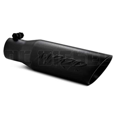 MBRP T5106BLK 3.5" Dual Wall Angle Cut Black Coated Stainless T409 Exhaust Tip