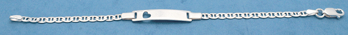 BID1007 - Silver Baby ID Bracelet RPM Marina
