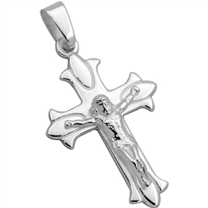 CRP24 - Silver High Polished Cross Pendant