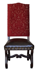 Aston Chennile Dining Chair Red
