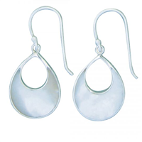 Sterling Silver Dangle Earrings- Mother of Pearl