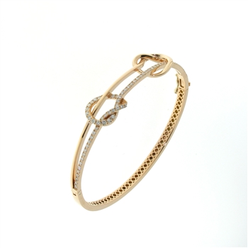 BLD0075 18k Rose Gold Diamond Bracelet