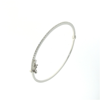 BLD0076 18k White Gold Diamond Bracelet