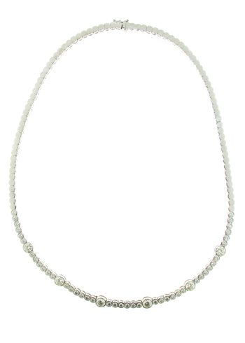 NEC1011 18k White Gold Diamond Necklace