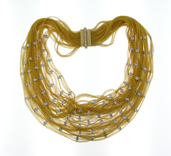 NEC1062 18k Yellow Gold Diamond Necklace