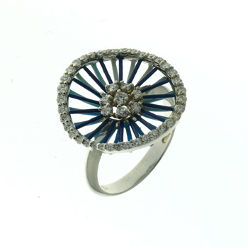 R000009 18k White Gold Diamond Ring