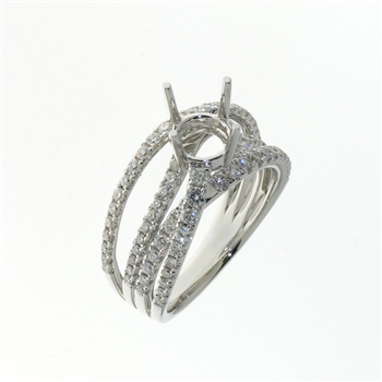 RLD01091 18k White Gold Diamond Ring