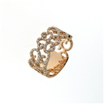 RLD01433 18k Rose Gold Diamond Ring