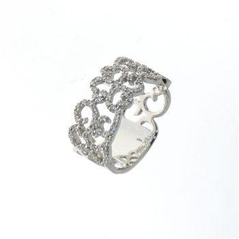 RLD01434 18k White Gold Diamond Ring