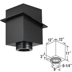 6" Duratech 11" Square Ceiling Support Box