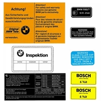 Warning Sticker Kit for BMW R60/7  / Heritage Stickers