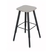 AlphaBetter Adjustable-Height Student Stool with Thermoplastic Seat and Tip-Resistant Base