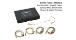 Galaxy Audio ESM4-OBG-4MIXED Single Ear Headset Microphone - Galaxy/AKG, Sennheiser, Shure, Audio Techica Cables