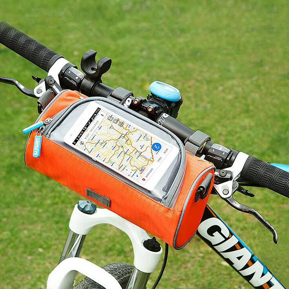 Bicycle Handlebar Phone Bag with Touchscreen Cover