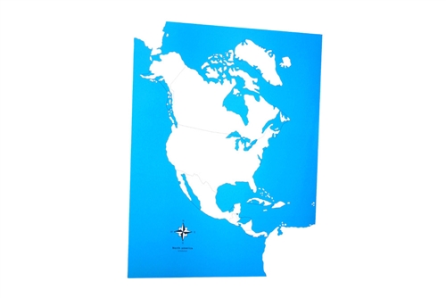 IFIT Montessori: Unlabeled North America Control Map