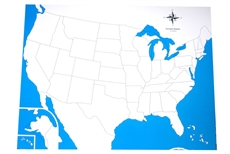 IFIT Montessori: Unlabeled USA Control Map