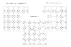 Hundred Board Control Chart and Exercise Sheets