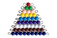 IFIT Montessori: 1-9 Colored Bead Stairs - 1 Set (C Beads)