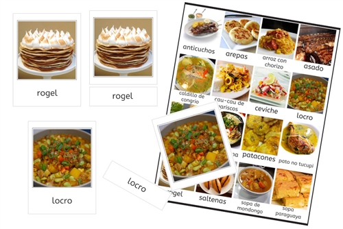 Foods of South America 3-Part Cards (PDF)