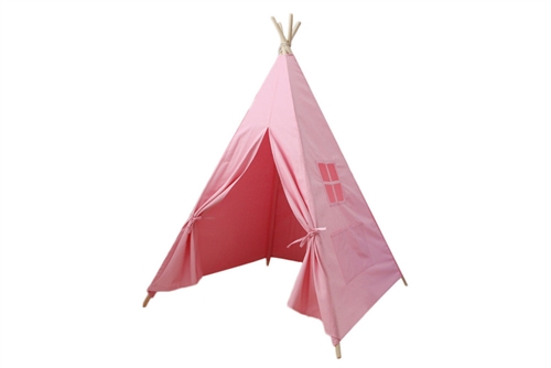 Pink Canvas Teepee Tent