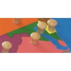 IFIT Montessori: Maryland - Puzzle Piece of USA (Wood Knob)