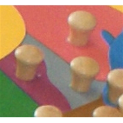 IFIT Montessori: New Hampshire - Puzzle Piece of USA (Wood Knob)