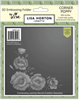 Lisa Horton - Corner Poppy 6X6 3D Embossing Folder & Die