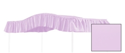 Start a new tradition or carry on an old one with this special, custom made, solid lavender, twin size canopy.  Dimensions are approximately 44" wide x 89" long with a 10" drop on the ruffle.