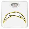 White Finish Dial Scale Round Toilet Seat w/Seattle Chargers NFL Logo