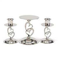 Sparkling Love Candle Stand Set