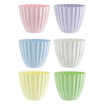 5 3/8" Parasol Vase, Seaside Pastel Assortment,  Pack Size: 18