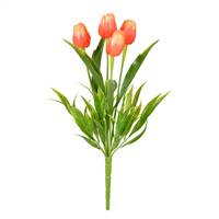 17" Orange Tulip Bush UV Pk/2