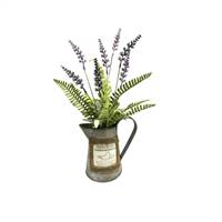 16" Lavender Plant in Rustic Water Can