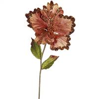 23" Copper Hibiscus, 8" Flower 3/Bag