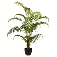 35" Potted Fern Palm Real Touch Leaves