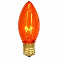 C9 Transparent Amber 7W 130V Bulb