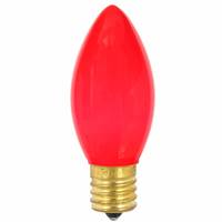 C9 Ceramic Red 7W 130V Bulb