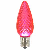 C9 Faceted LED Pink Bulb .96W