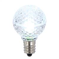 G30 Faceted LED Cool Wht Bulb E12 .38W