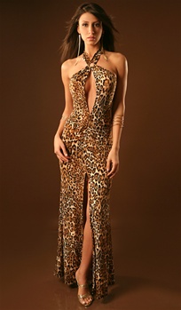 Elle - Keyhole halter dress by Kamala Collection Sexy Evening Gowns