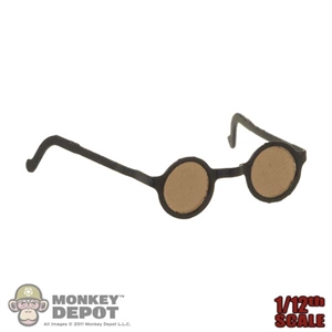 Glasses: DiD 1/12th Black Wire Rimmed Sunglasses (Metal)