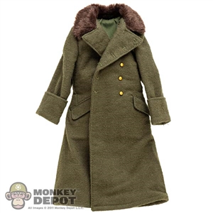 Coat: DiD German WWII German Greatcoat w. Faux Fur Collar